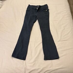 Flare jeans, kids black/navy pants, Full Tilt
